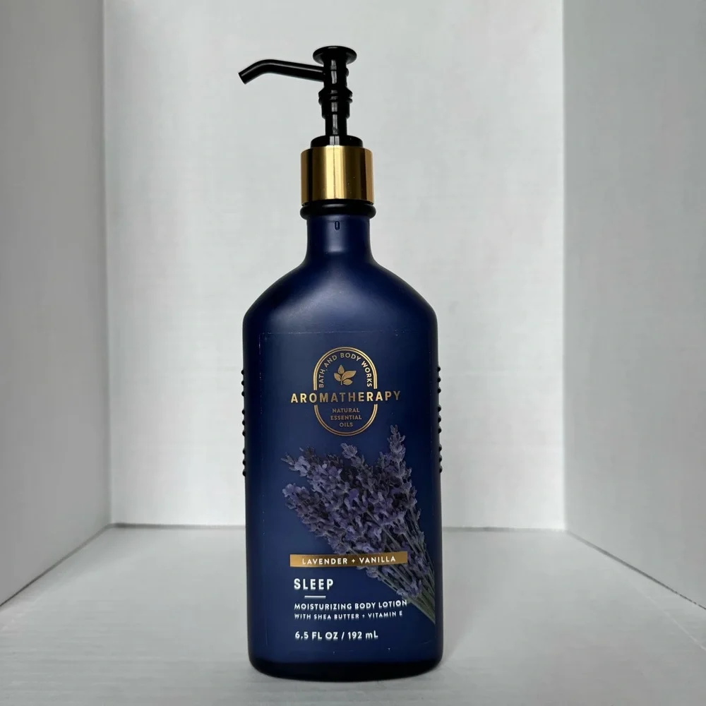Bath & Body Works Aromatherapy Lavender Vanilla Lotion Sleep 6.5 oz 90% Full - Picture 2 of 8